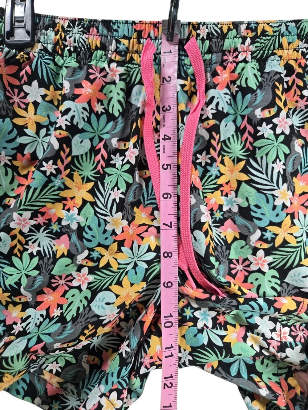 Chubbies Classic SSwim Trunk Mesh Liner Bloomerangs Floral Toucan 5.5